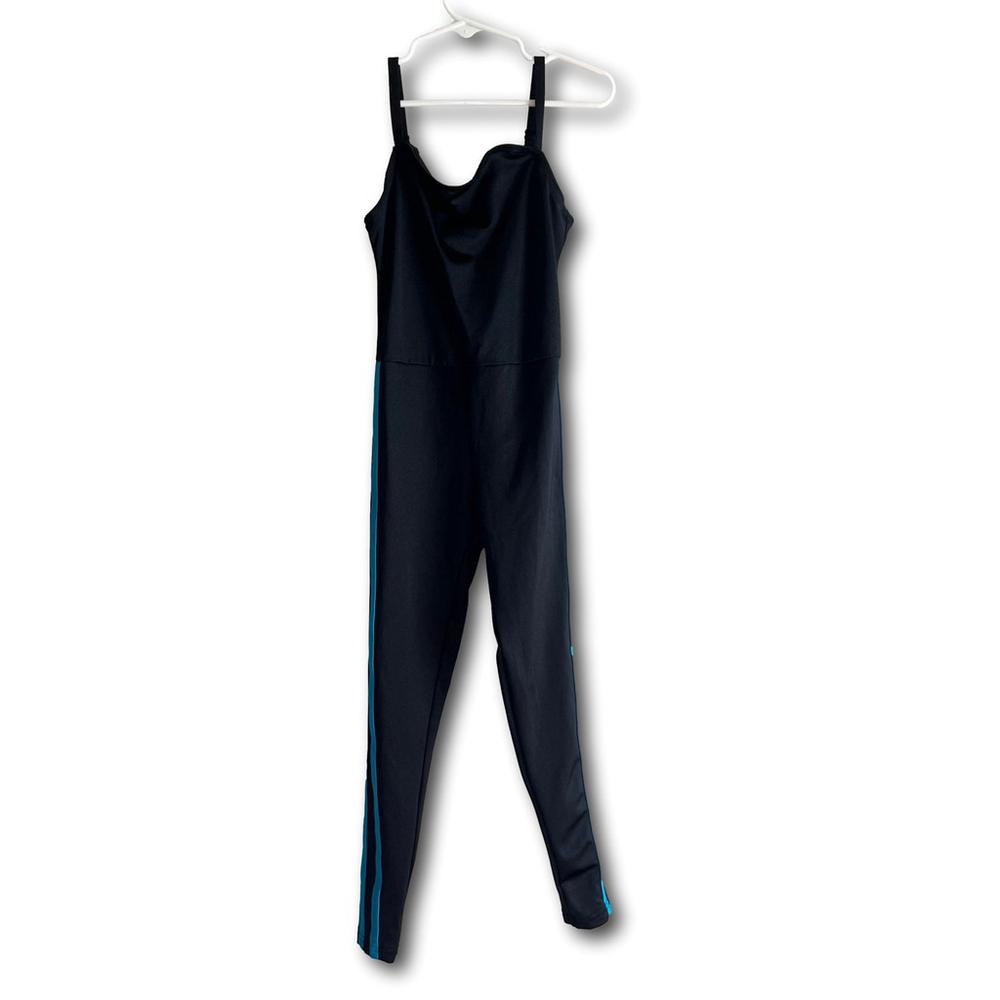 Weissman Dance Jumper Girls Size SC Small Child Black With 2 Blue Stripes Dance